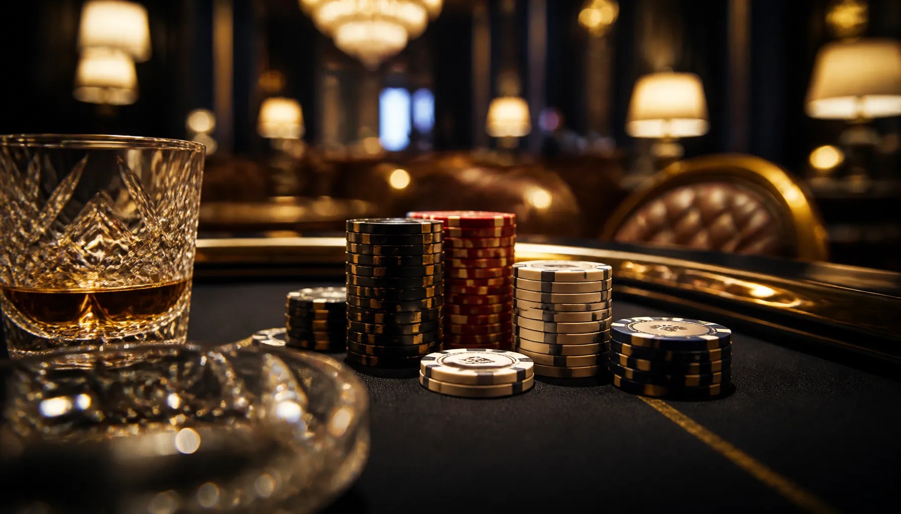Ornate golden treasure chest overflowing with coins in a dramatic stone labyrinth corridor with warm torchlight